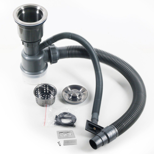 Мойка кухонная врезная 60х50 см MELANA Profline (MLN-R6050HK) с коландером