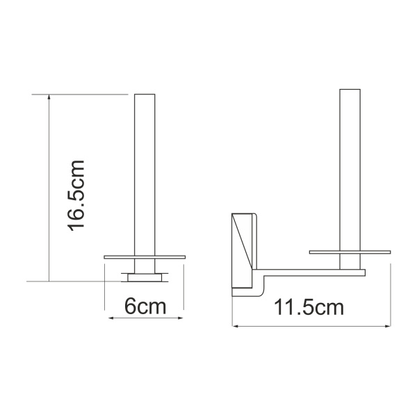 Держатель туалетной бумаги WasserKRAFT  Exter (K-5297) бронза