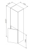 Шкаф-колонна подвесной Am.Pm Inspire v2.0 (M50ACHX0406GM), графит