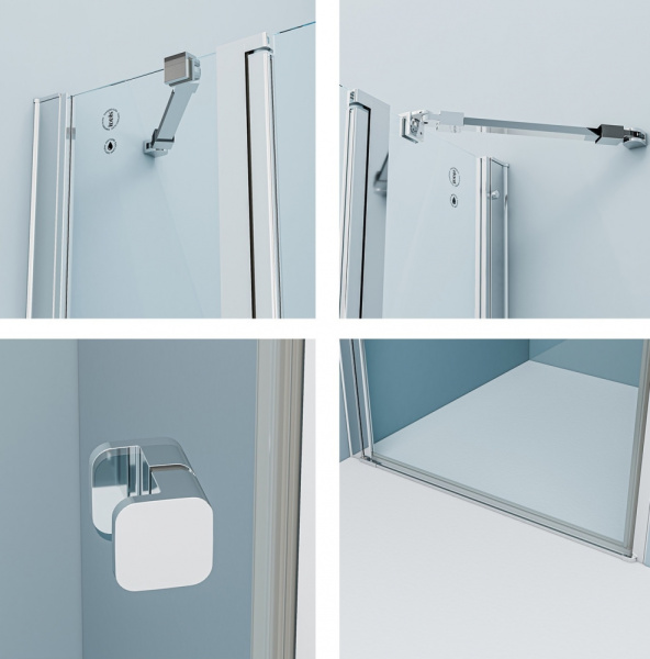 Душевая дверь, 100 x 195 см, IDDIS Ray (RAY6CP0i69), распашная