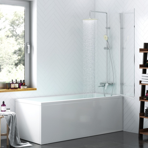 Душевая шторка на ванну 80х140 см Damixa Skyline (DX35WBS-D080-140MT) поворотная