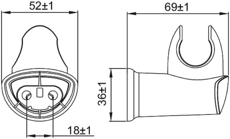 Держатель для лейки IDDIS ( 030CP00I53)