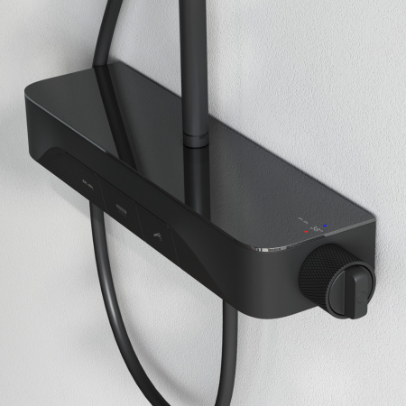 Душевая система для душа Am.Pm Func (F078F222) без излива,  с термостатом, черная