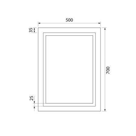 Зеркало с подсветкой 50 см IDDIS Zodiac (ZOD5000i98), белое