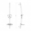Душевая штанга LEMARK LM8064C с мыльницей Душевая штанга LEMARK LM8064C с мыльницей