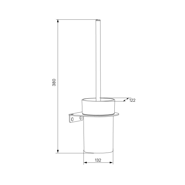 Туалетный ершик IDDIS NOA (NOABLG0i47) черный