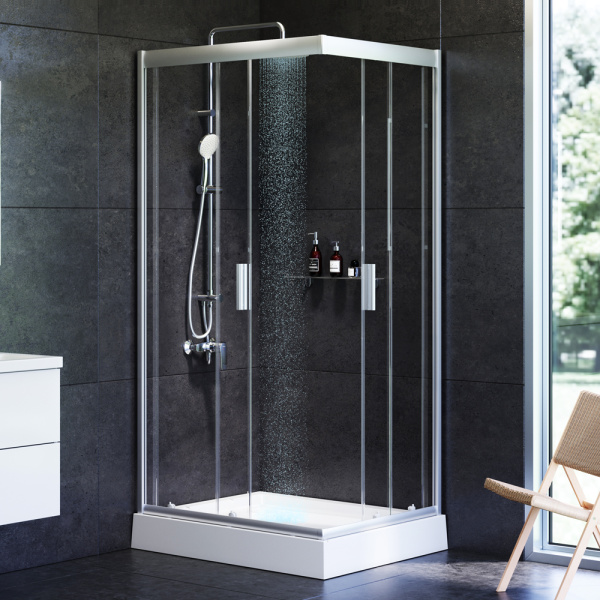 Душевое ограждение 100х80 см Am.Pm Gem (W90G-404-100280-MT), без поддона