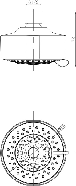Лейка верхнего душа LEMARK LM8041C Лейка верхнего душа LEMARK LM8041C