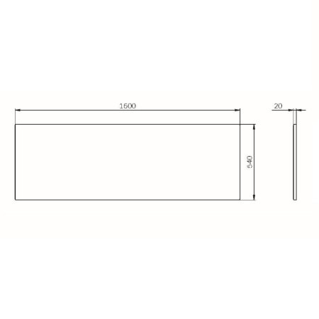 Фронтальная панель для ванны 160х70 см Am.Pm Func (W84A-160-070W-P)