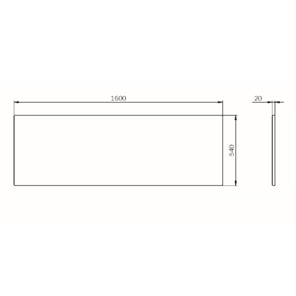 Фронтальная панель для ванны 160х70 см Am.Pm Func (W84A-160-070W-P)
