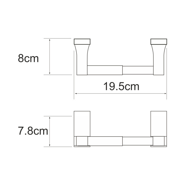 Держатель туалетной бумаги WasserKRAFT Lopau (K-6022)