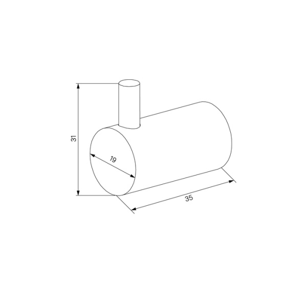 Комплект одинарных крючков IDDIS серия Петит/Petite (PET2SB3i41), черный