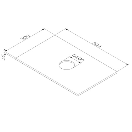 Столешница 80 см Am.Pm Func (M8FST0801WG)