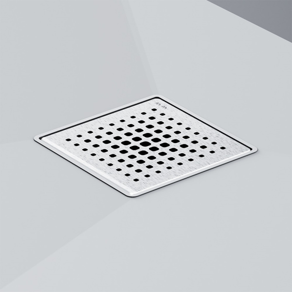 Душевой трап 10x10 см AM.PM MasterFlow (W01BD-P11-010-01SB) сталь матовая