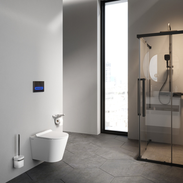 Подвесной безободковый унитаз Am.Pm Sunny (C85C1701SC) с сиденьем микролифт