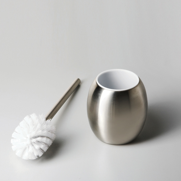 Щетка для унитаза напольная WasserKRAFT серия Ruwer (K-6727) сталь