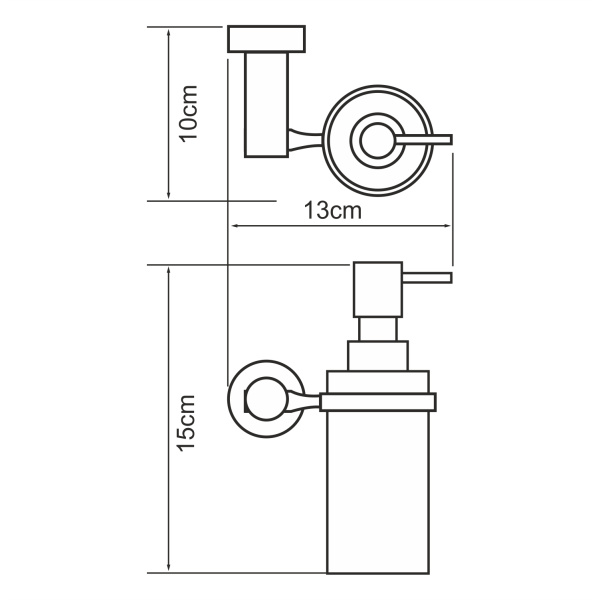 Дозатор для жидкого мыла WasserKRAFT  Donau (K-9499)