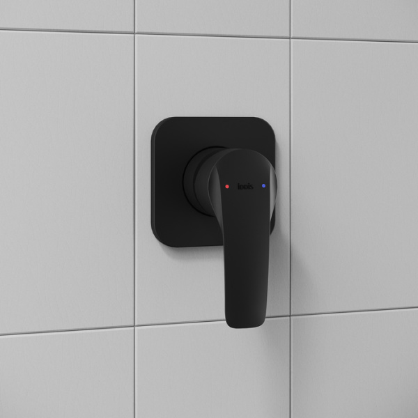 Встраиваемая душевая система IDDIS серия Оптима Хоум/Optima Home (OPHBL01i66) без излива, черная