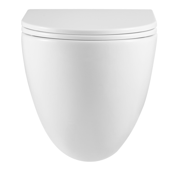 Просто безободковый унитаз с сиденьем микролифт и скрытым креплением