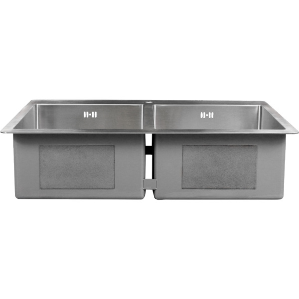 Мойка кухонная врезная 80х60 см MELANA Profline (MLN-RS8060H) с двумя чашами