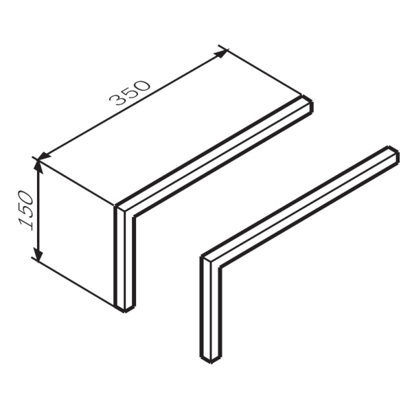 Ножки для шкафа 15 см AM.PM Func (M8FLEGS-C015GM) графит