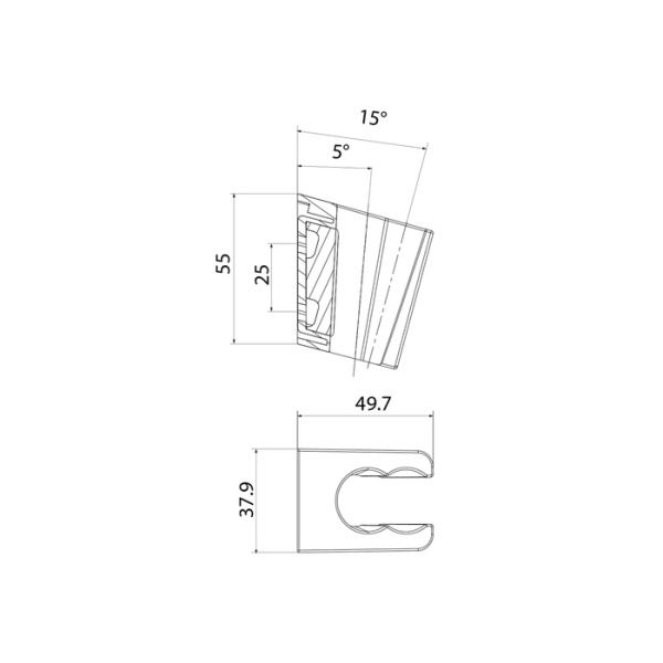 Держатель для лейки 080 IDDIS Optima Home (080WL00i53), белый Держатель для лейки 080 IDDIS Optima Home (080WL00i53), белый