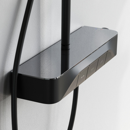 Душевая система для душа Am.Pm Func (F078F222) без излива,  с термостатом, черная