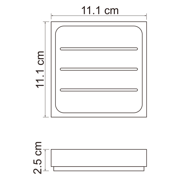 Мыльница WasserKRAFT Leine (K-3829) белая