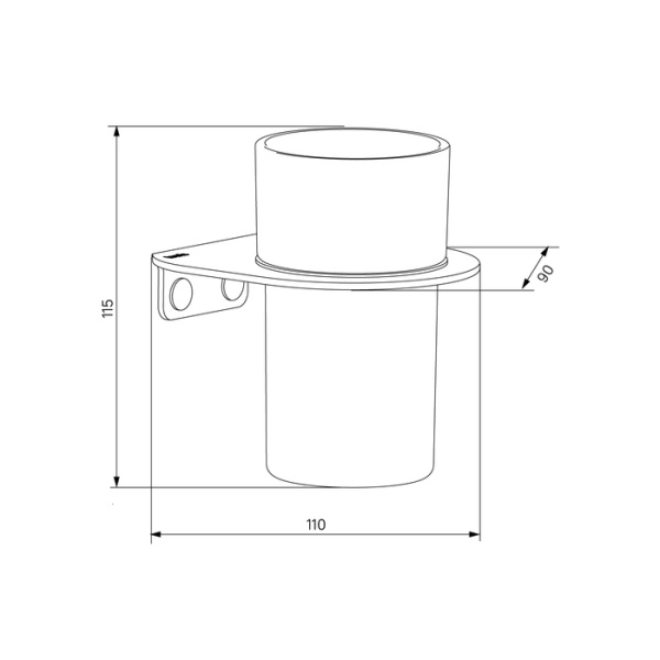 Подстаканник нержавеющая сталь IDDIS Noa (NOAWTG0i45), белый