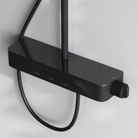 Душевая система для душа Am.Pm Func (F078F222) без излива,  с термостатом, черная