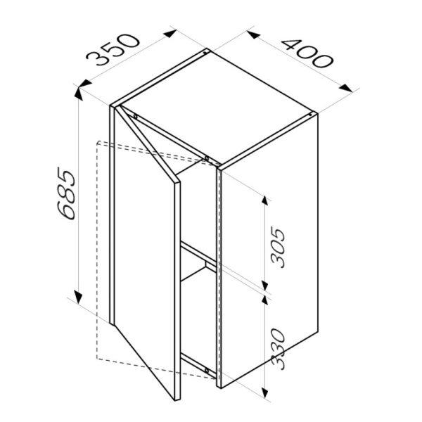 Пенал подвесной 40 см Am.Pm Func (M8FCH0402OF) дуб Пенал подвесной 40 см Am.Pm Func (M8FCH0402OF) дуб
