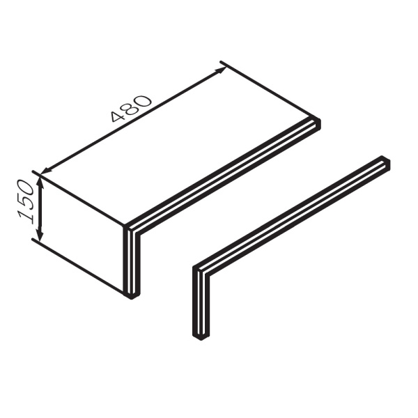 Ножки для тумбы 15 см AM.PM Func (M8FLEGS015GM) графит Ножки для тумбы 15 см AM.PM Func (M8FLEGS015GM) графит